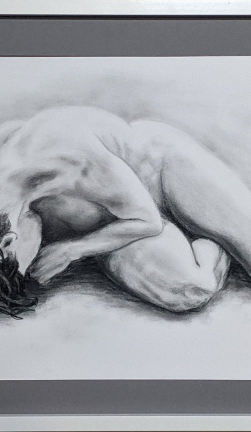Charcoal Nude study. by Rumen Spasov