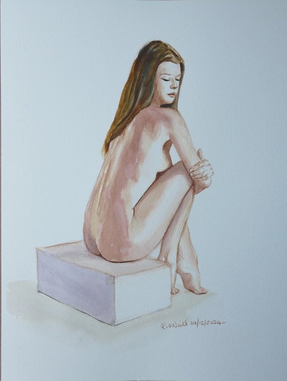 Seated female nude