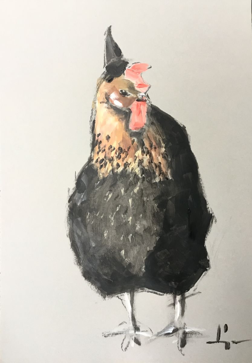 Chicken Study 2 by Dominique D�ve