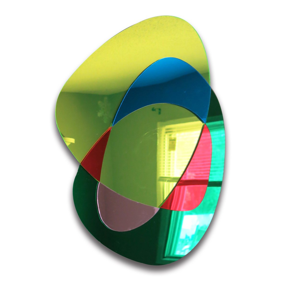 Geometric Abstract Collage By Dong Su, 18 X 22, Intersecting Melodies, Original Artwork