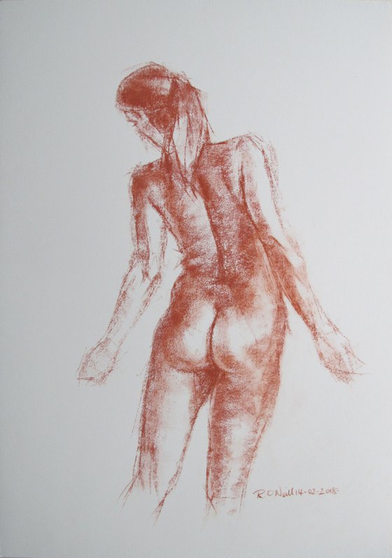 Standing female nude