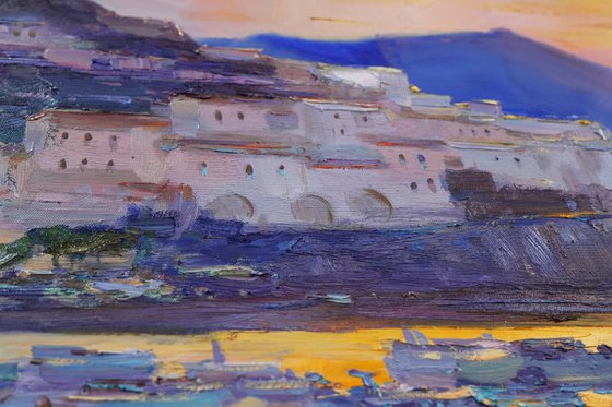 Amalfi Coast in the evening