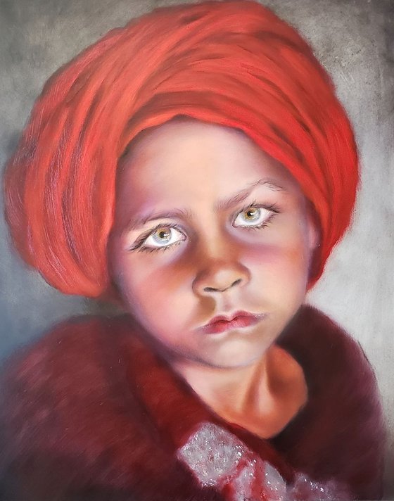 Boy with Red Turban