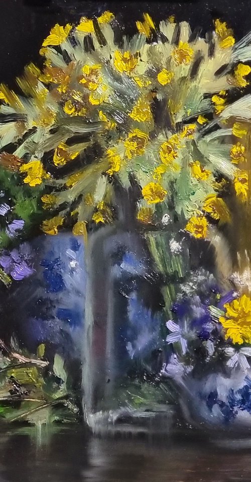 Spring Flowers with Pots by Pascal Giroud