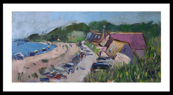 Houses at Climping Beach