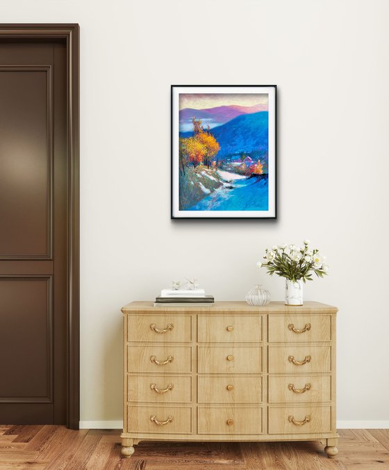 First Snow in the Carpathians