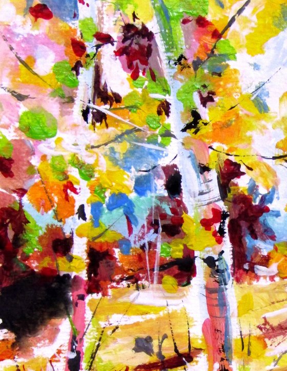 Autumn trees collection