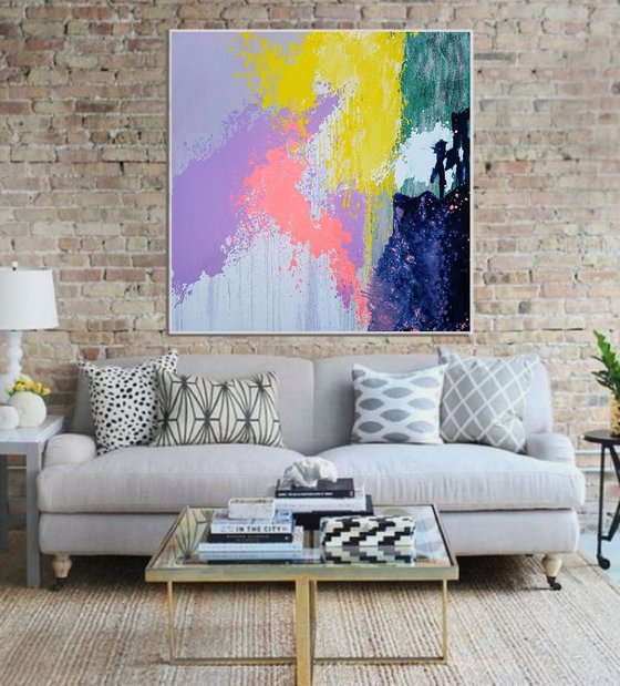 Abstract paintings MIX my desires, Free shipping