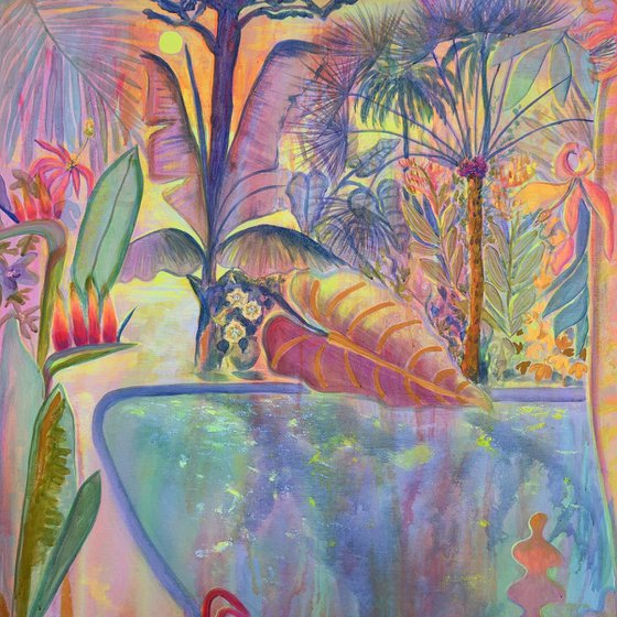 ‘Iridescent Skies = Languid Poolside’