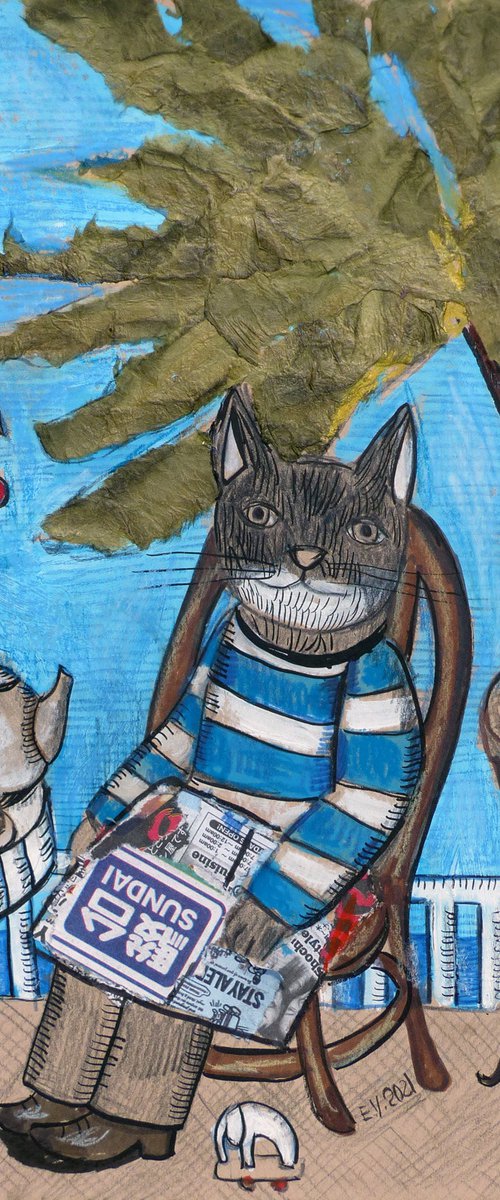 Cat's holidays by Elizabeth Vlasova