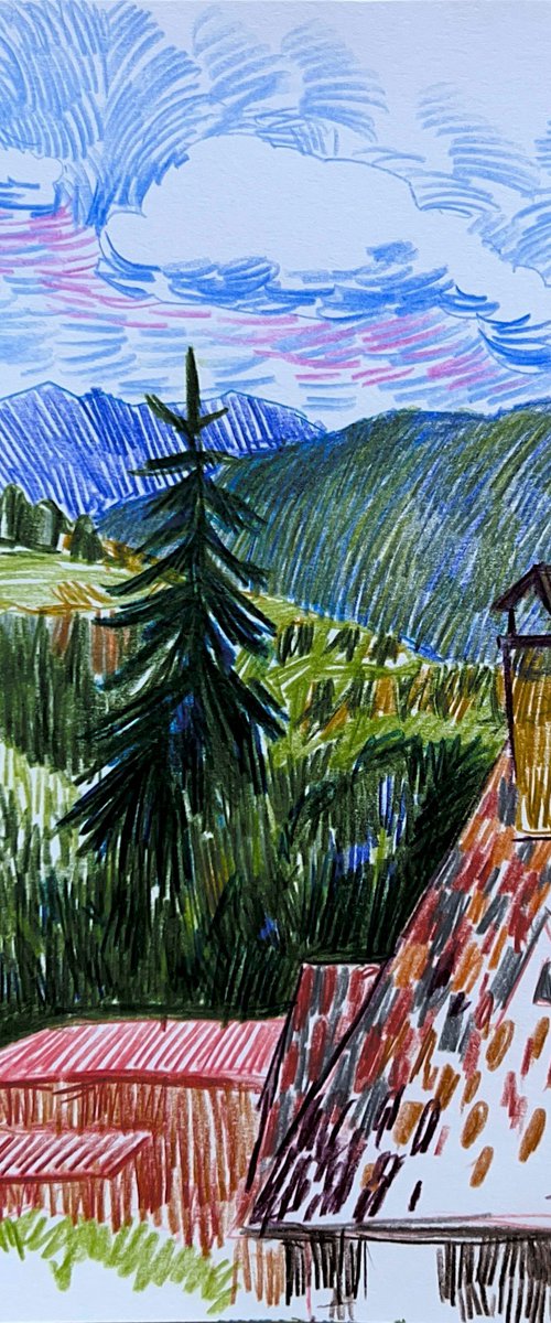 The Carpathian mountains by Yuliia Pastukhova