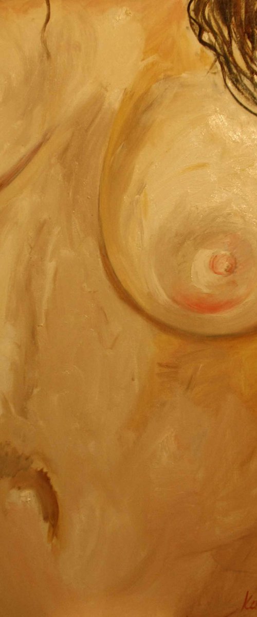 Morning - Nude Art - Oil Painting - Large Size by Karakhan