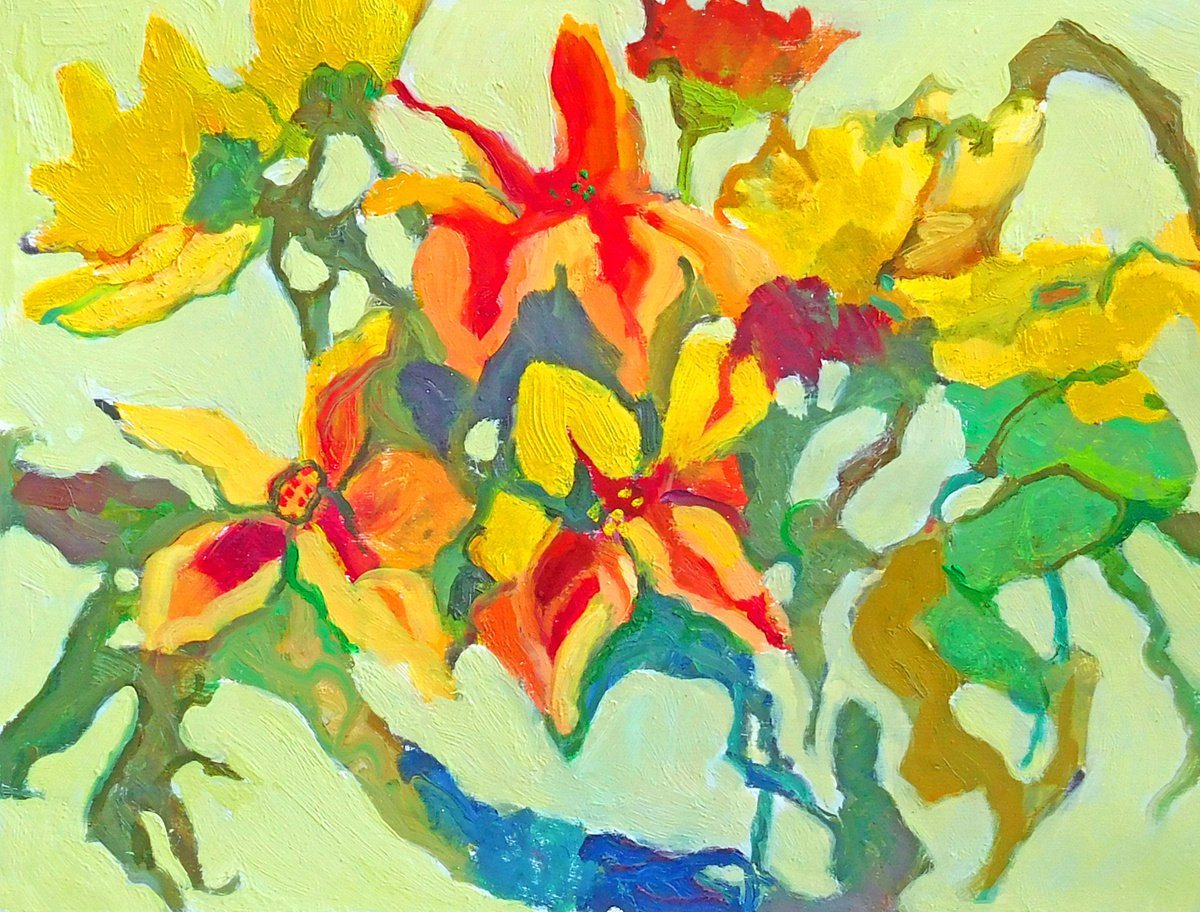 Fall Yellow Russet Red Ochre by Ann Cameron McDonald