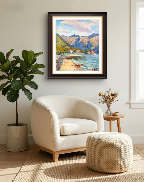 The clouds over mountains