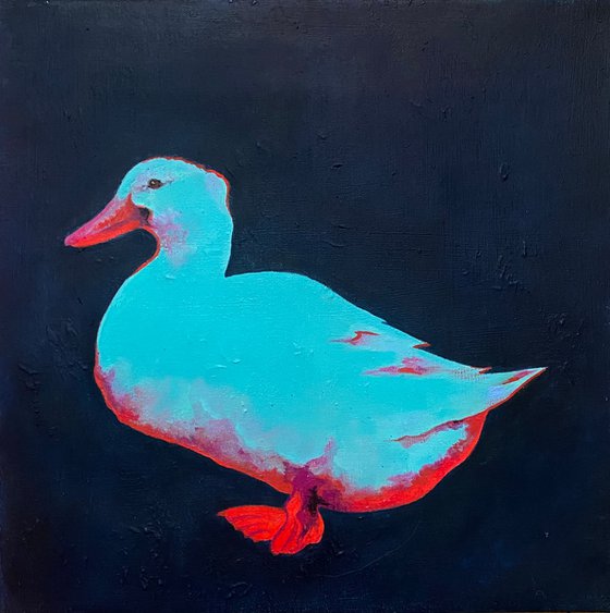 Duck neon aqua blue (2024)