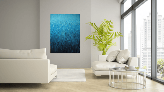 Cascading Blues - Color Field