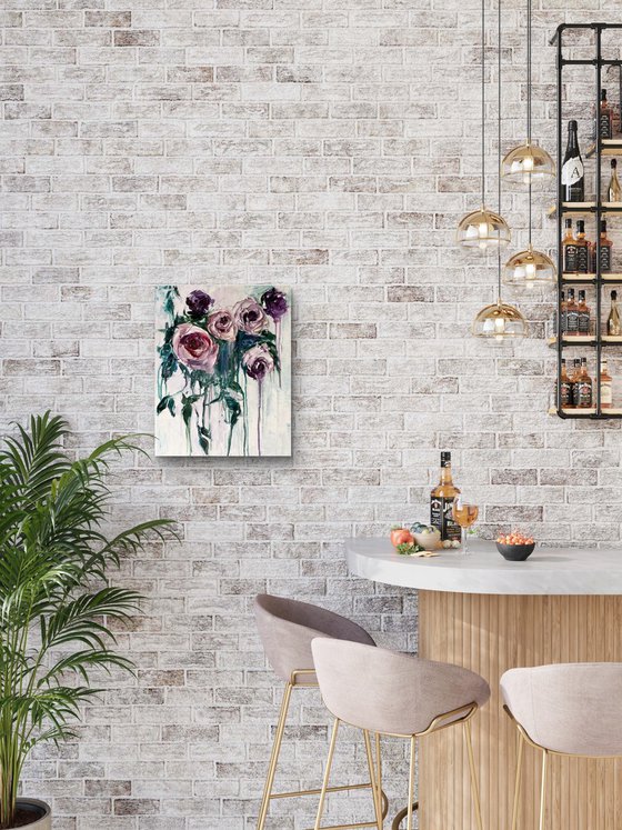 Flowing Dusty Roses II