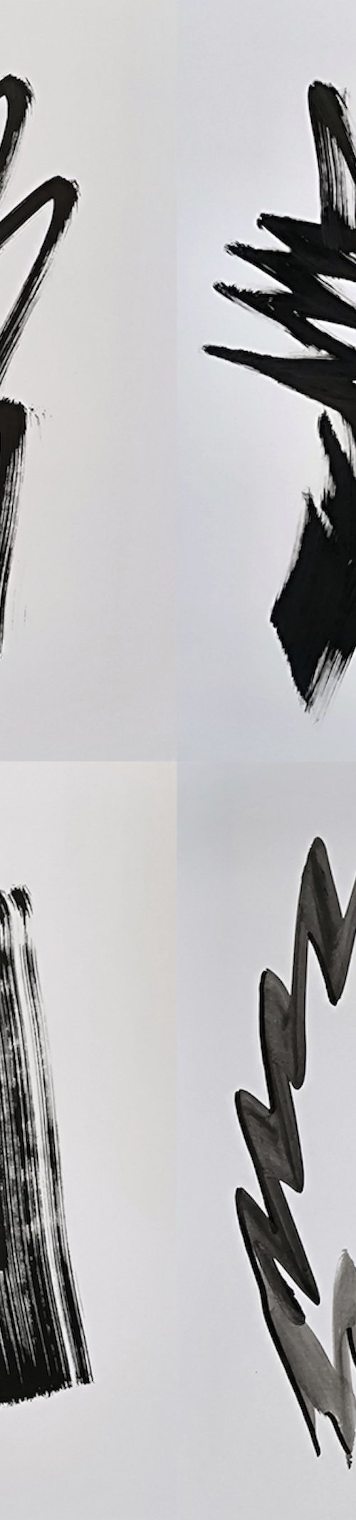 4 DRAWINGS B&W by Angel Rivas