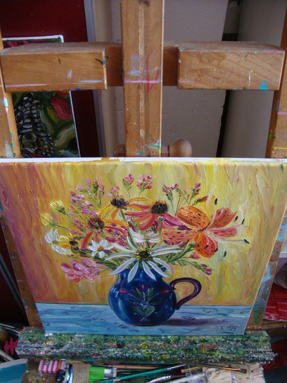 Blue vase