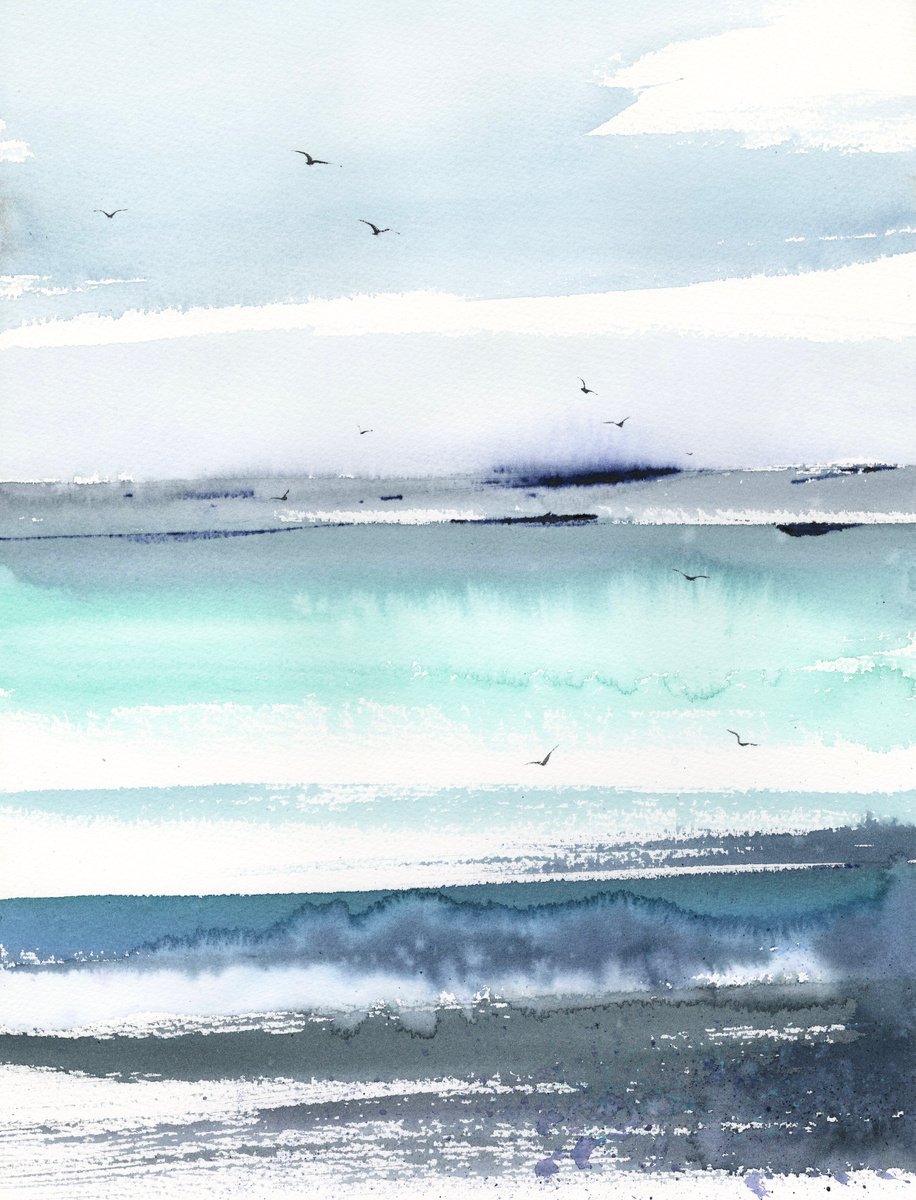 Abstract seascape #4 by Eugenia Gorbacheva