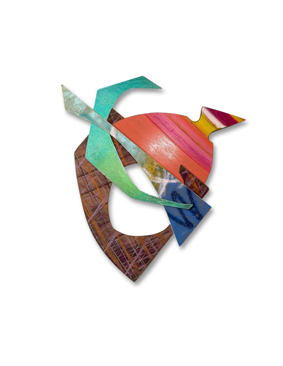 Geometric Abstract Sculpture By Kimberlee Rocca, 48 X 49", Deep Dive, Original Artwork