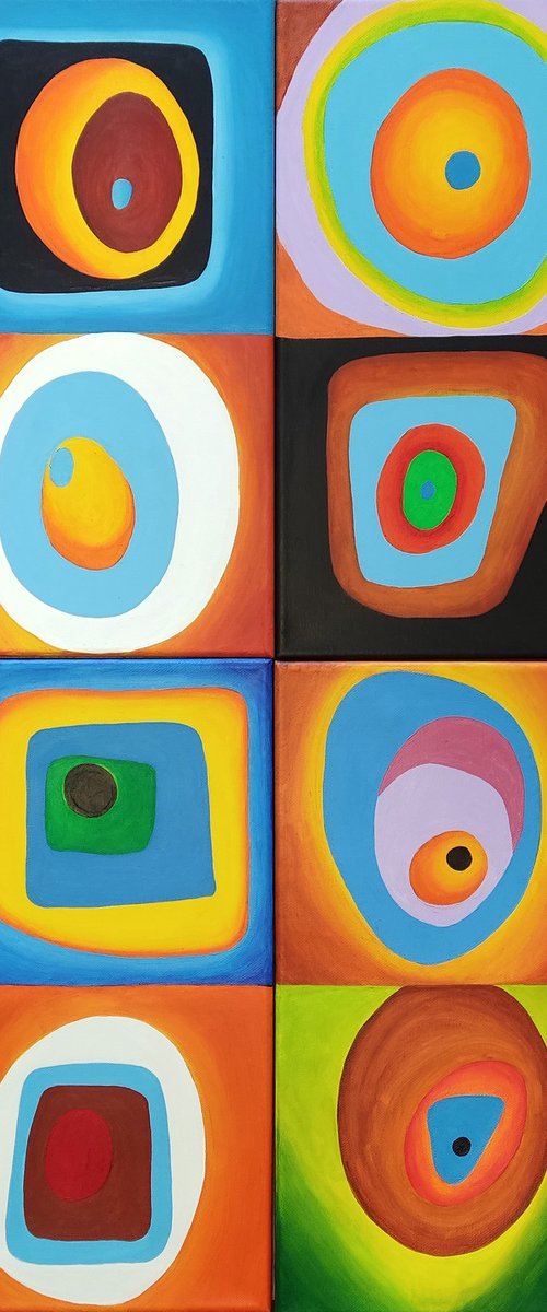 Harmony of colors - Quadriptych by Vamosi Peter