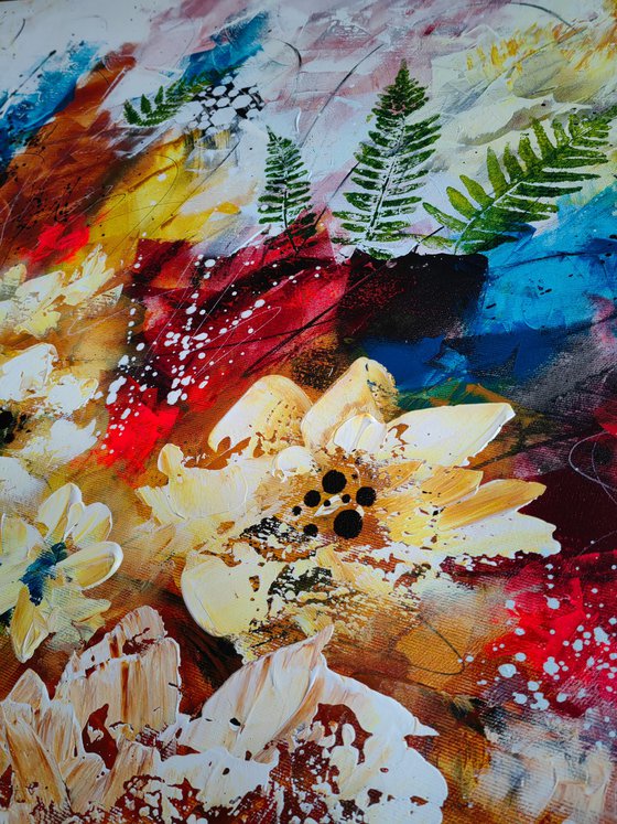 "Vibrant Floral Waltz", XXL