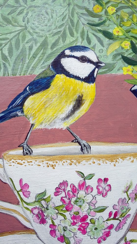 The blue tit who came to tea