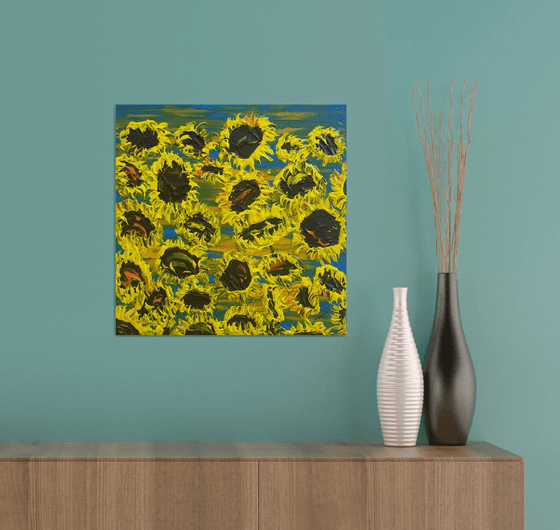 Blooming sunflowers 5