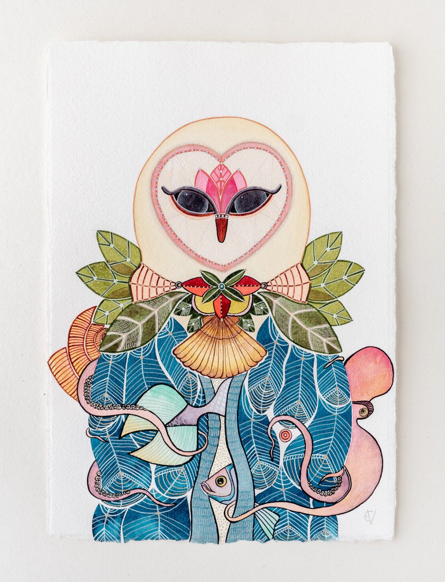 Undersea Owl I by Eve Devore