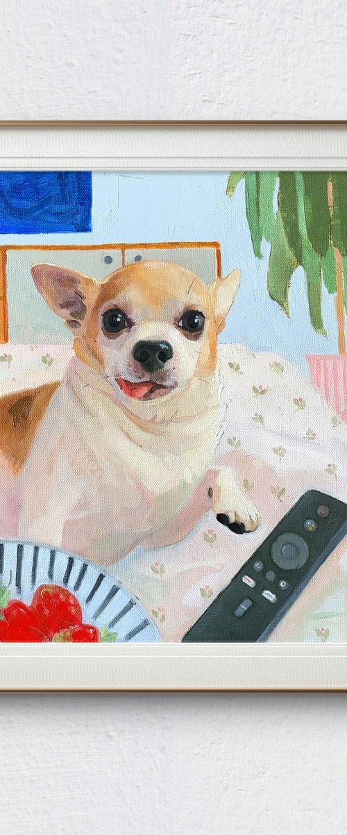 Portrait of a Chihuahua by Alexandra Sergeeva