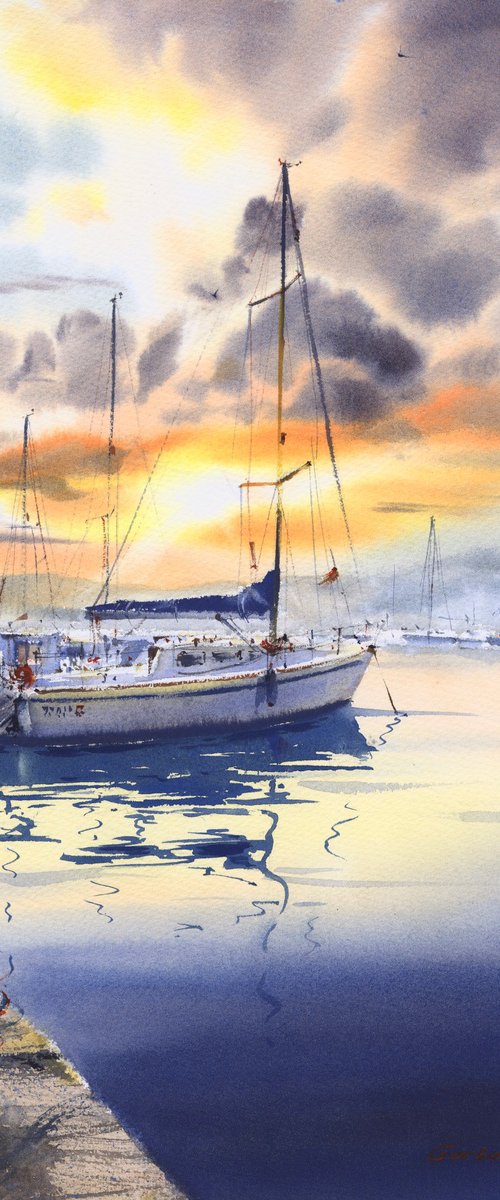 Harbor in Amber by Eugenia Gorbacheva