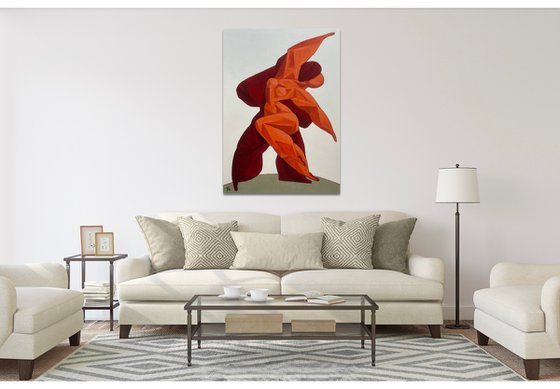 Lovers dancing Samba