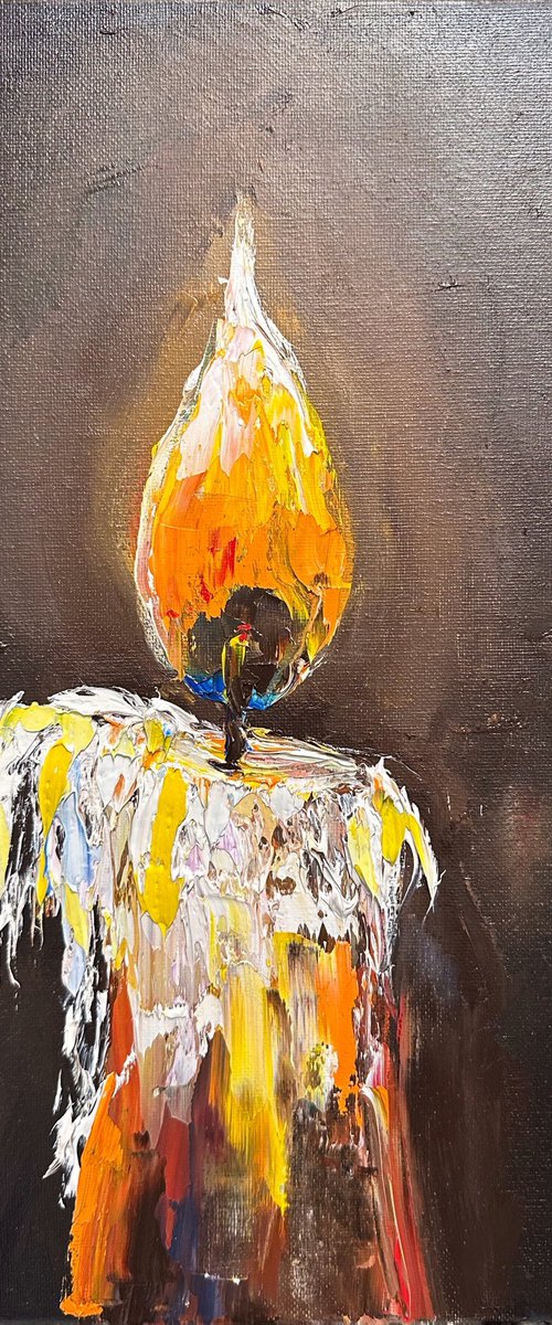 The candle is burning by Oksana Fedorova