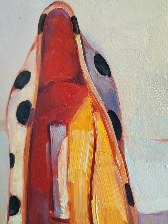 Retro pictures series -6  Old Shoes(24x30cm, oil painting, ready to hang)