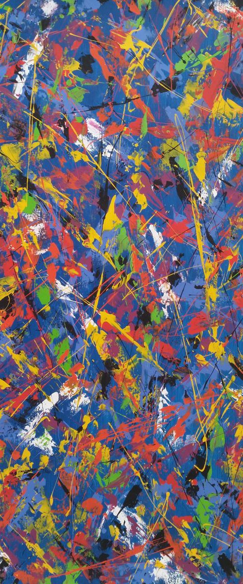 Abstract ACRYLIC PAINTING on CANVAS by M.Y. by Max Yaskin