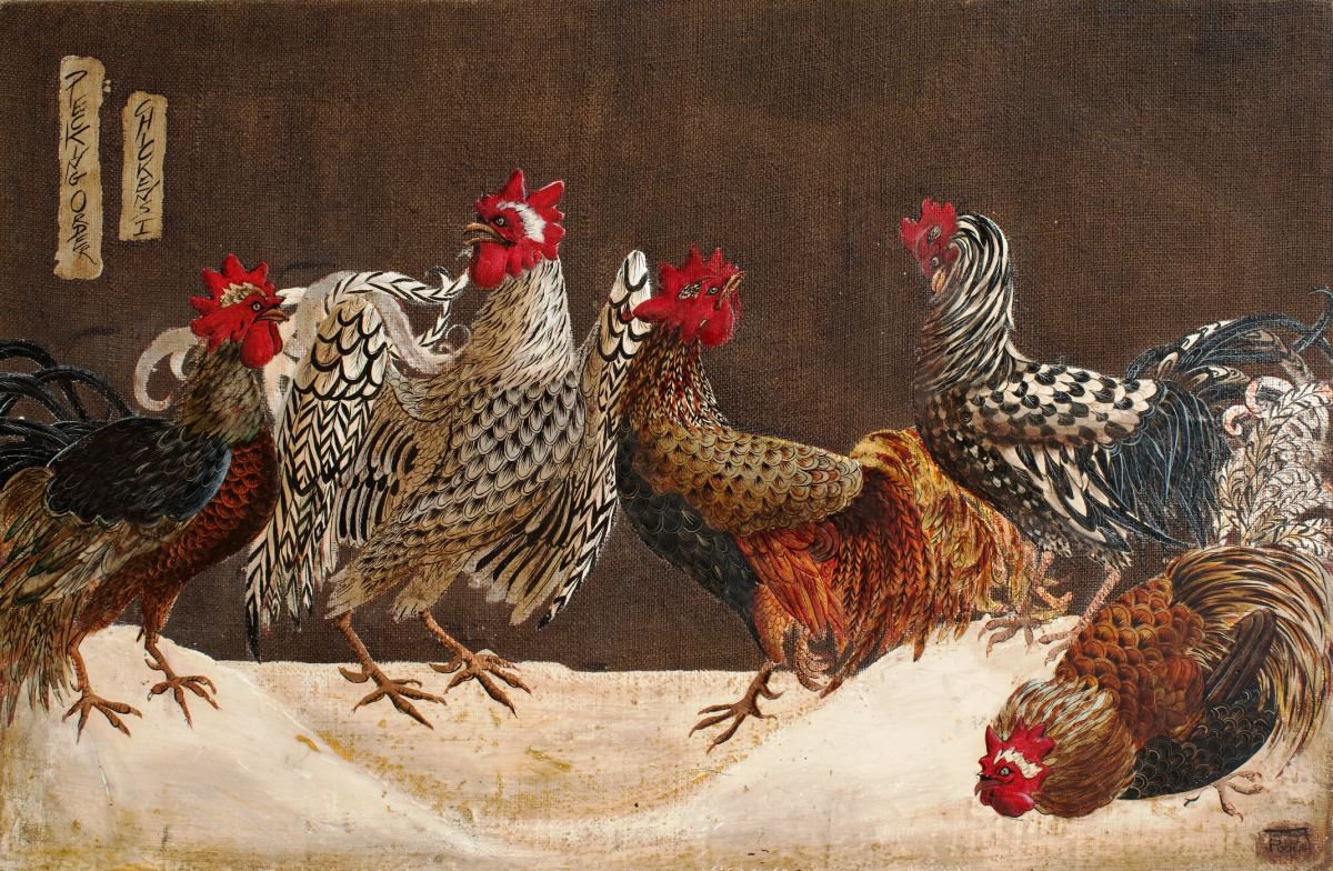 Pecking order I by Teresa Poole