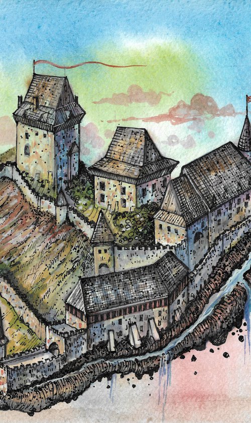 Karlstein castle by Denis Godyna