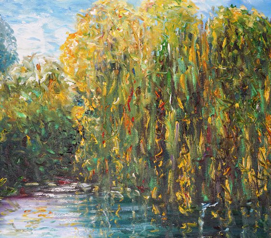 Magical Water Lilies C 1 / Oil