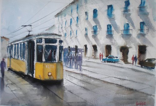 tram in Milan 6 by Giorgio Gosti