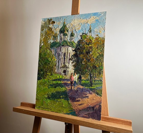 Morning Near the Temple