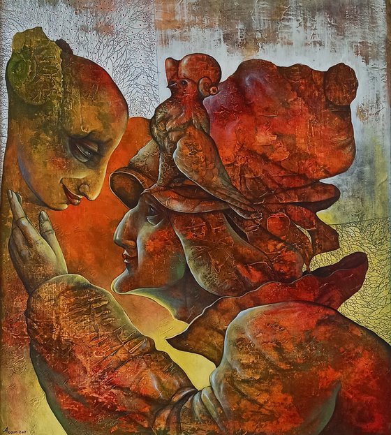 Apparition 70x80cm ,Acrylic/canvas