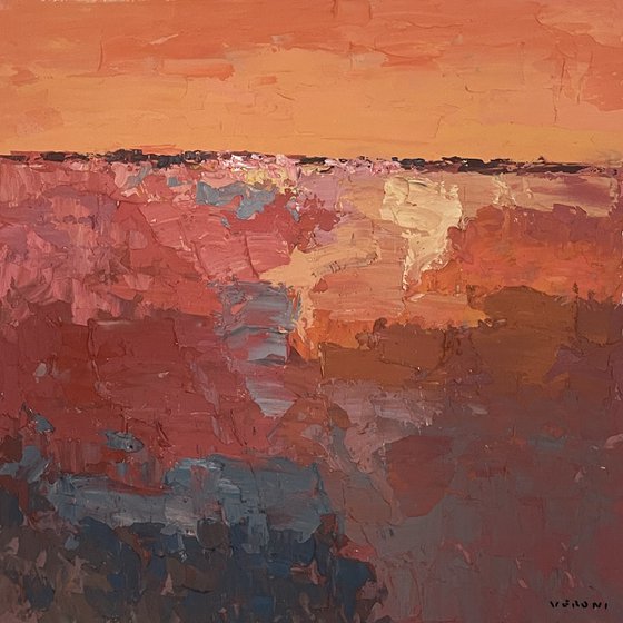 Modern Abstract Oil Painting on Canvas