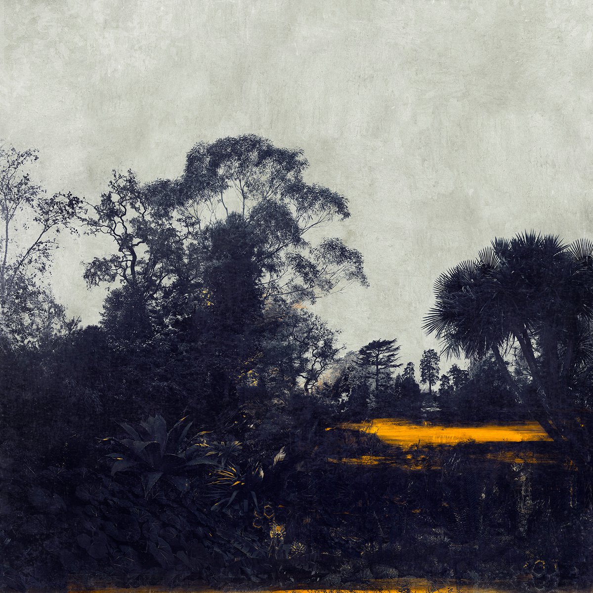 Impressionistic Landscape Photograph By Nadia Attura, 20 X 20", Lake At Kew, Original Artwork