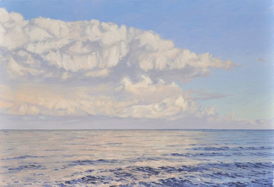 Cloud over the sea in the morning