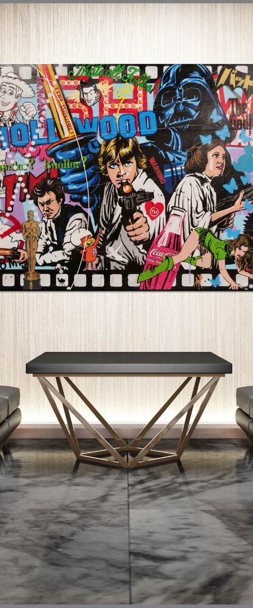 Cinematica 240cm x 100cm Star Wars Urban Pop Art by Franko