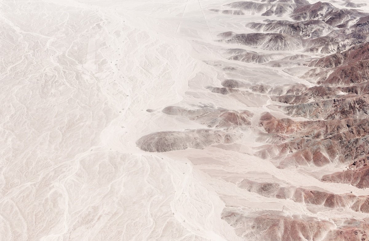 Organic Landscape Photograph By Tom Hanslien, 90 X 60", Nazca Desert I, Original Artwork