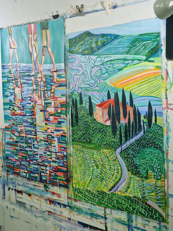 Landscape of Tuscany No2 / 96,5 x 68,2 cm