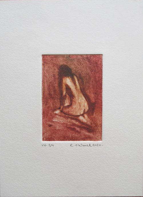 female nude kneeling -  varied edition of 9 by Rory O’Neill