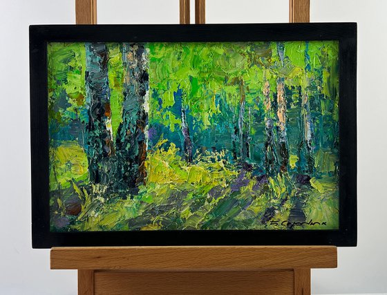Birch Forest on a Summer Day